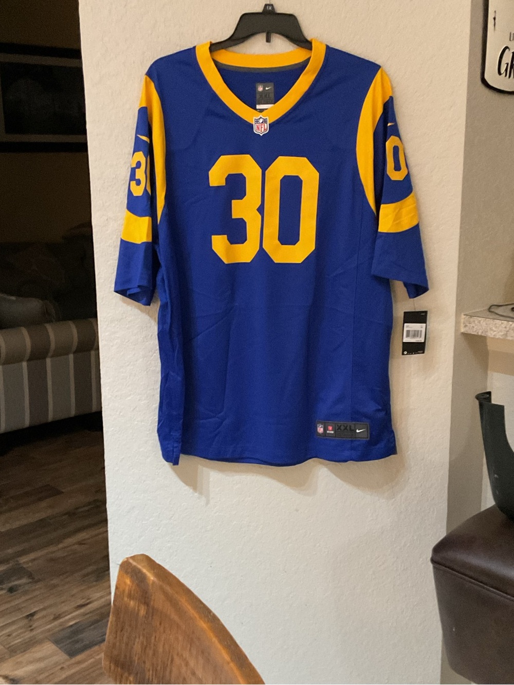 Brand New With Tags Nike NFL Los Angeles Rams Todd Gurley II #30 Jersey! L34